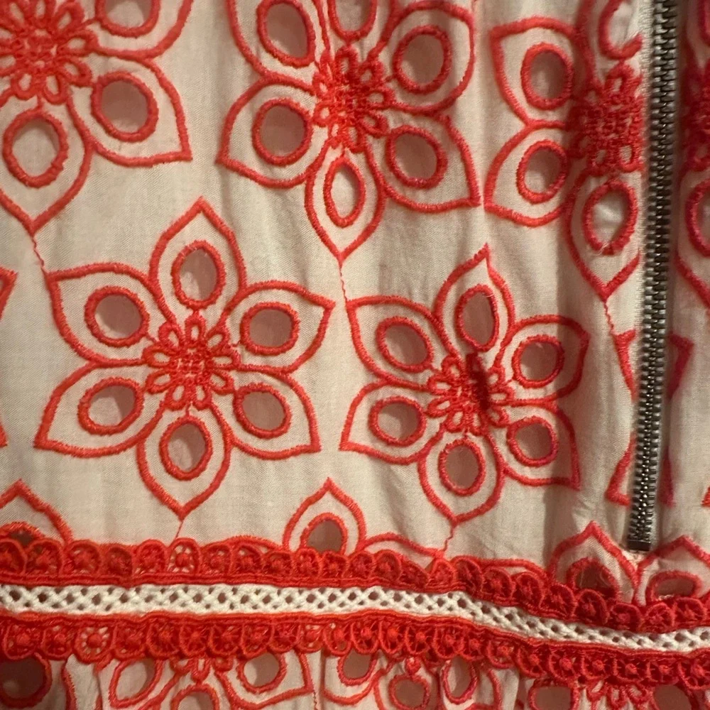 🔖 NWT $795 Alice + Olivia Tawney Eyelet Tiered Maxi Dress - Picture 8 of 12